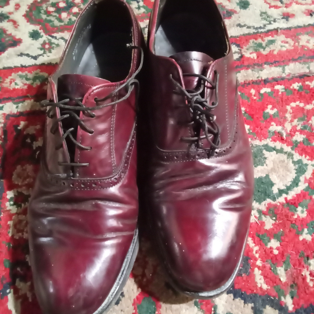 Dexter Men's Burgundy Leather Oxfords 9M